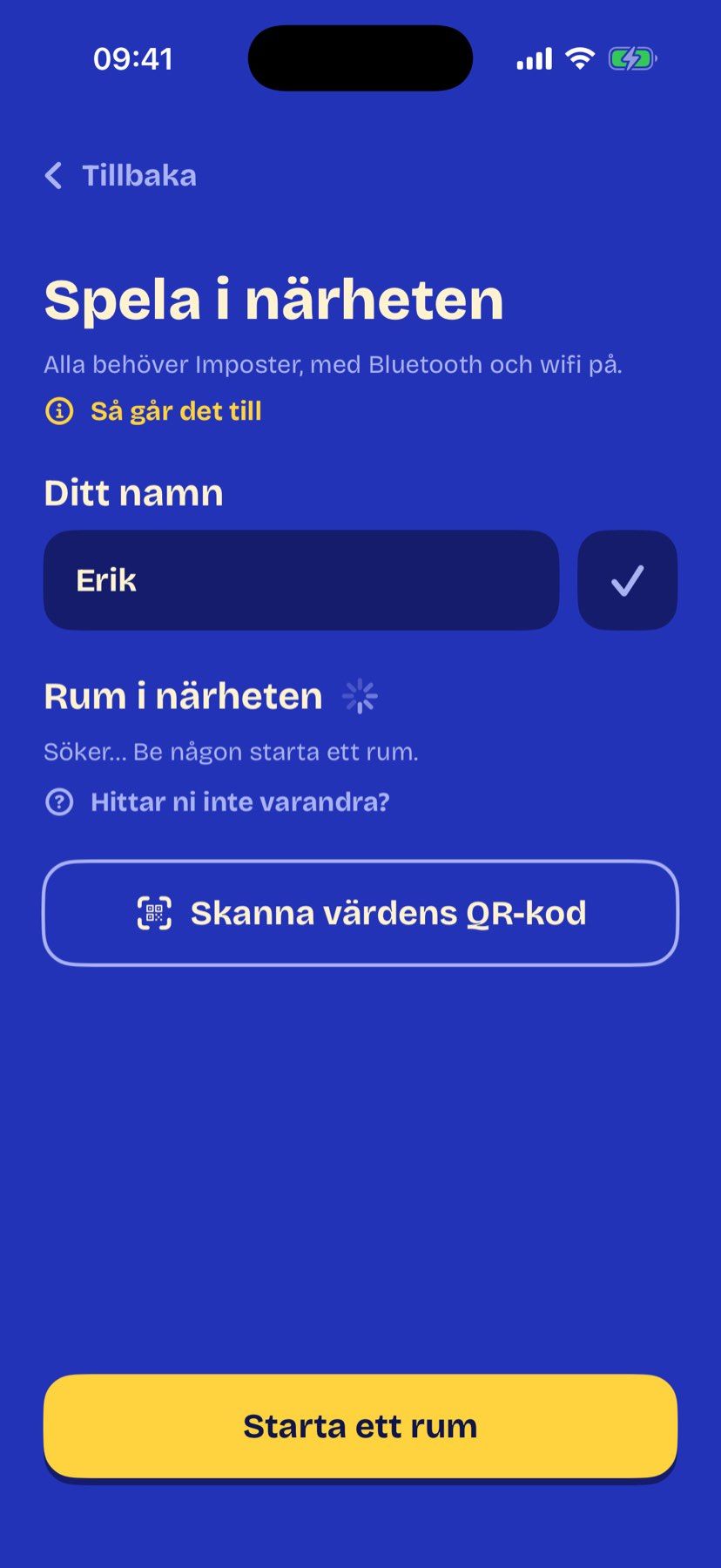 Spela i närheten på var sin telefon