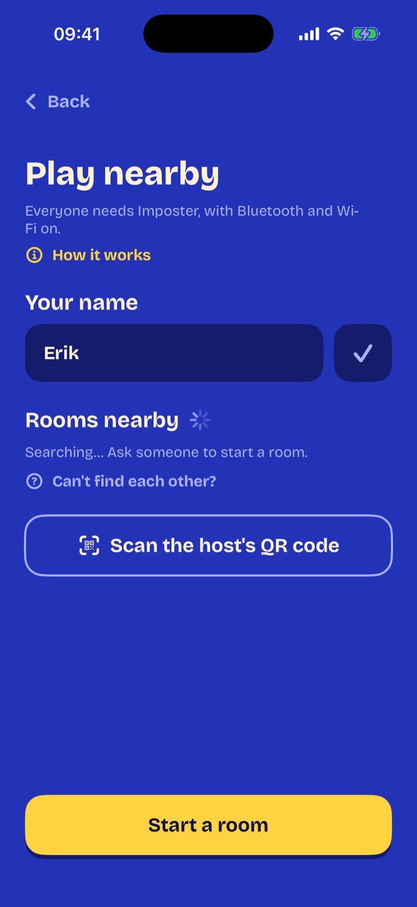 Play nearby on everyone's own phone